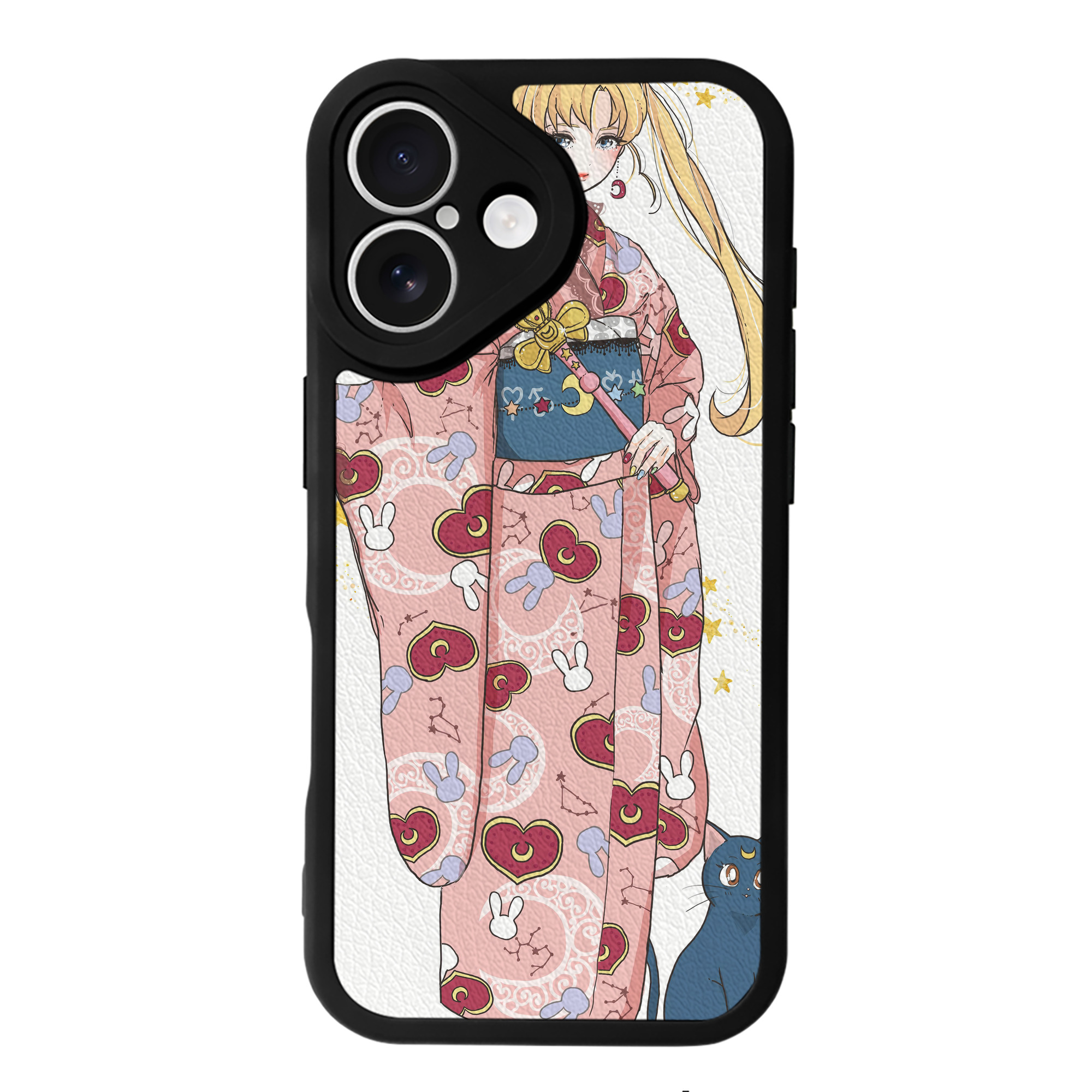（画像用） 美少女戦士セーラームーン Sailor Moon 【iPhone 16シリーズ対応】シリコンスマホケース（レザー調） 材質：シリコン